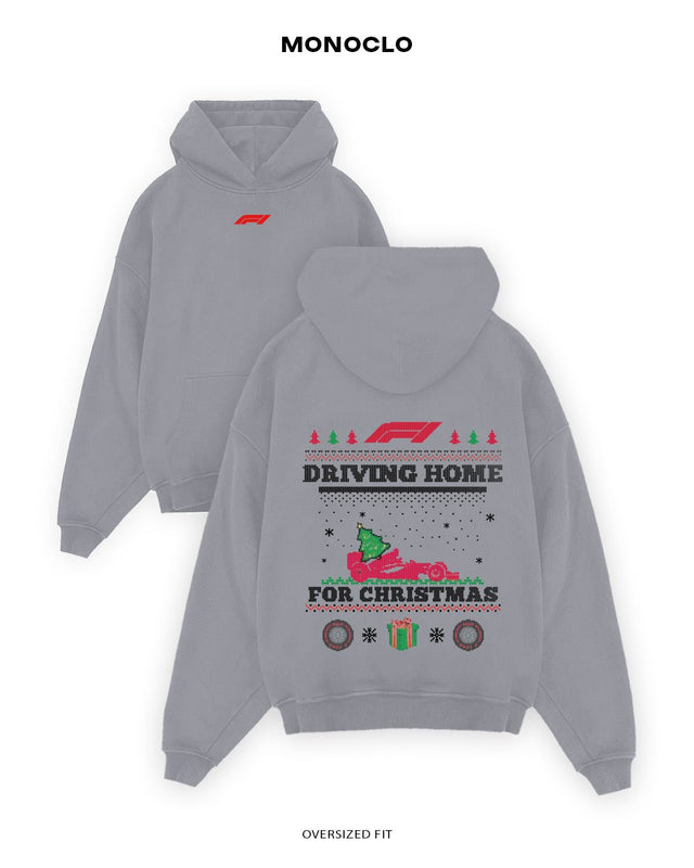 Худі Monoclo F1 Driving Home for Christmas - shop_name Сірий