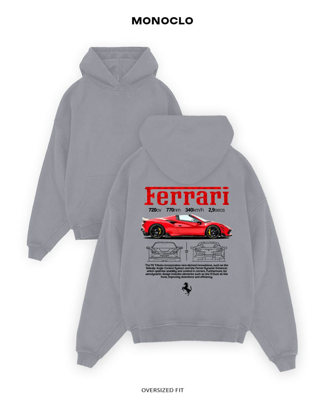 Худі Monoclo Ferrari F8 Tributo - shop_name Сірий