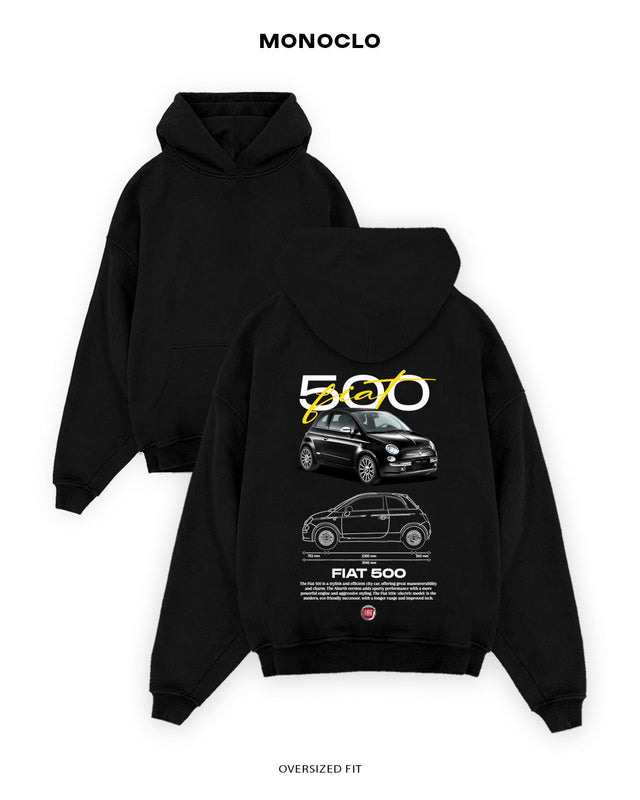 Худі Monoclo Fiat 500 - shop_name Чорний