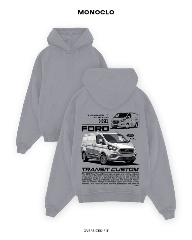 Худі Monoclo Ford Transit Custom - shop_name Сірий