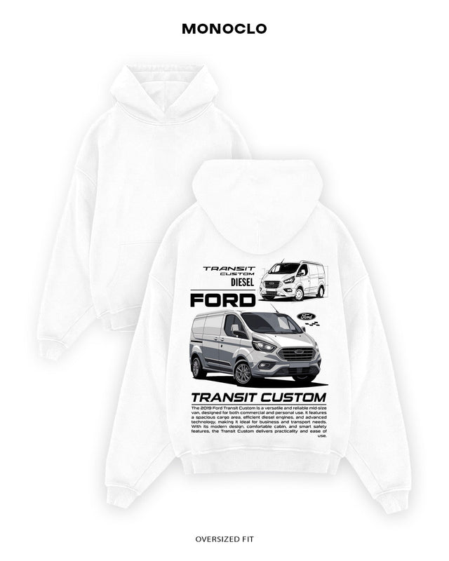 Худі Monoclo Ford Transit Custom - shop_name Білий