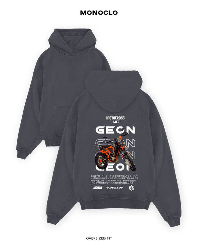 Худі Monoclo GEON Motocross - shop_name Графітовий