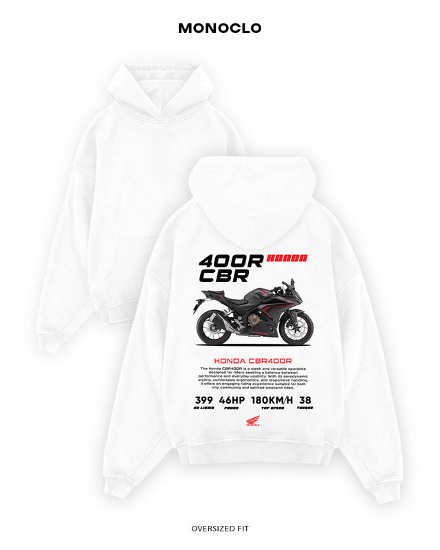 Худі Monoclo Honda CBR400R - shop_name Білий
