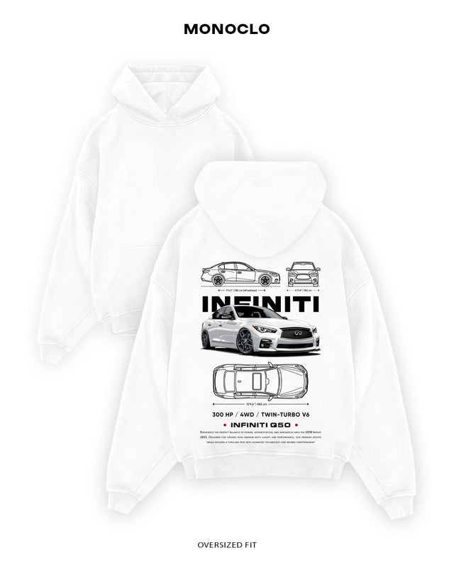 Худі Monoclo Infiniti Q50 - shop_name Білий