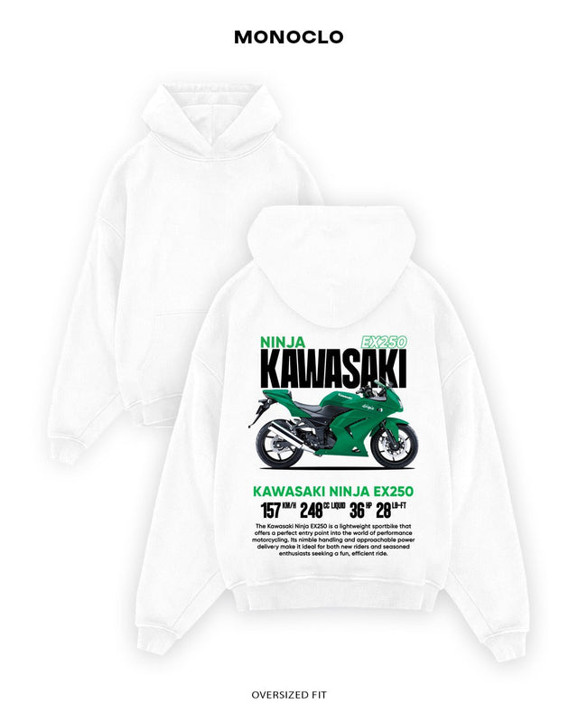 Худі Monoclo Kawasaki Ninja EX250 - shop_name Білий