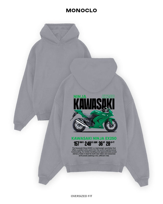 Худі Monoclo Kawasaki Ninja EX250 - shop_name Сірий