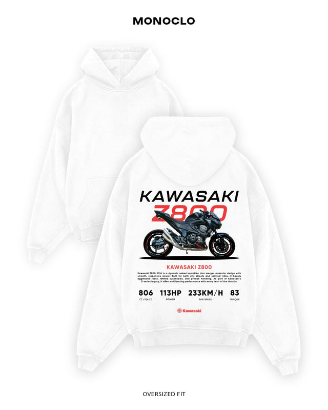 Худі Monoclo Kawasaki Z800 - shop_name Білий