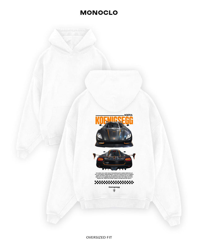 Худі Monoclo Koenigsegg Agera - shop_name Білий