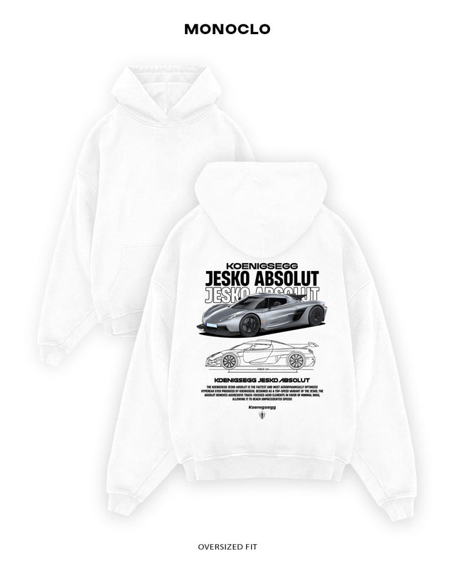 Худі Monoclo Koenigsegg Jesko Absolut - shop_name Білий