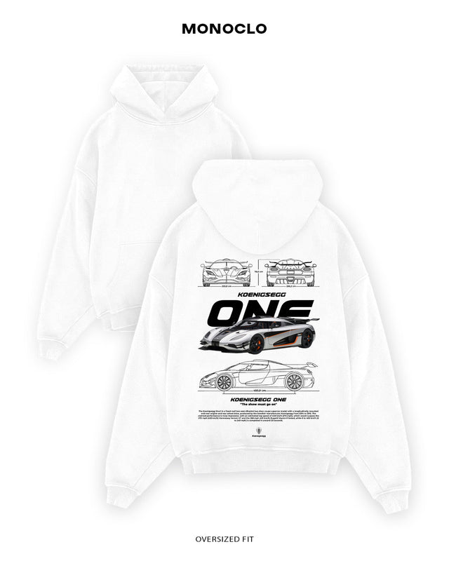 Худі Monoclo Koenigsegg One - shop_name Білий