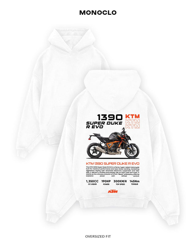 Худі Monoclo KTM 1390 Super Duke R EVO - shop_name Білий