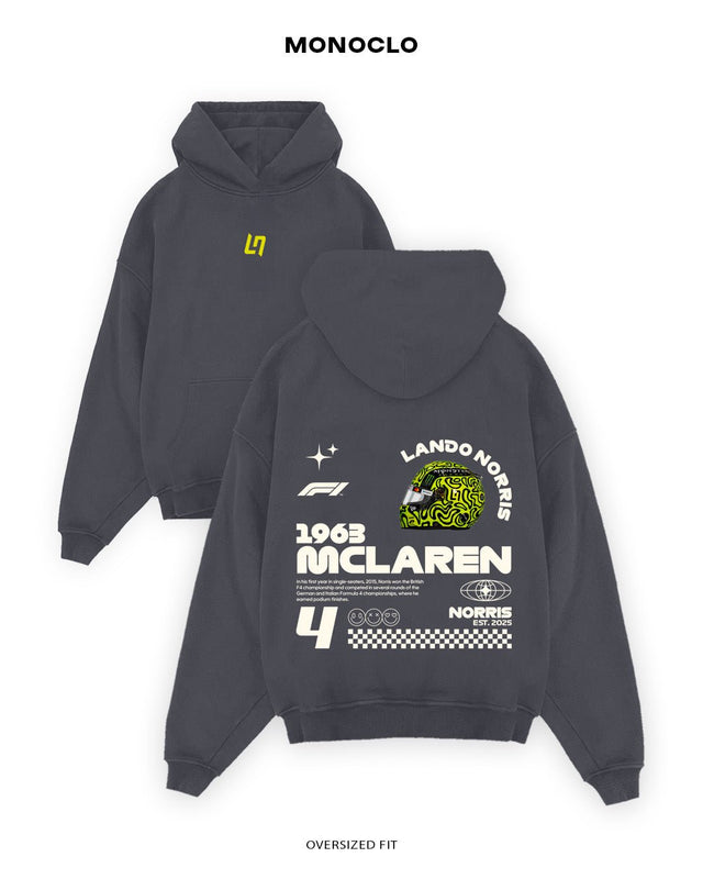 Худі Monoclo Lando Norris McLaren 1963 + Logo - shop_name Графітовий