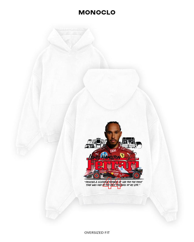 Худі Monoclo Lewis Hamilton Ferrari 25 Формула 1 - shop_name Білий