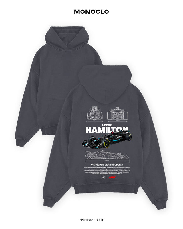 Худі Monoclo Lewis Hamilton Mercedes Glory - shop_name Графітовий