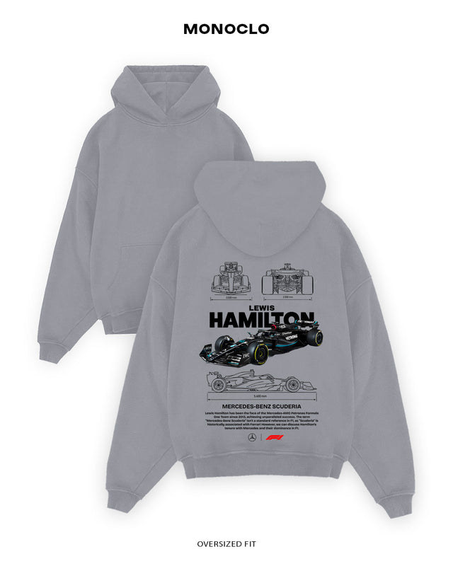 Худі Monoclo Lewis Hamilton Mercedes Glory - shop_name Сірий