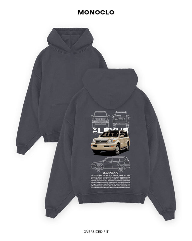 Худі Monoclo Lexus GX 470 - shop_name Графітовий