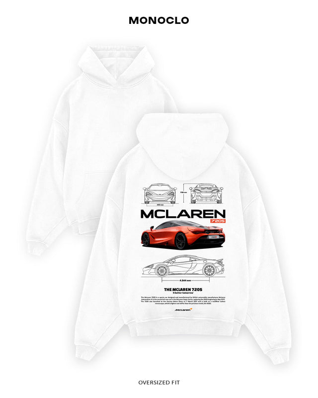 Худі Monoclo McLaren 720S - shop_name Білий