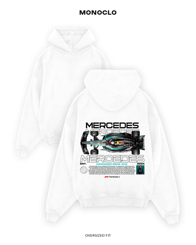 Худі Monoclo Mercedes W15 HAM - shop_name Білий
