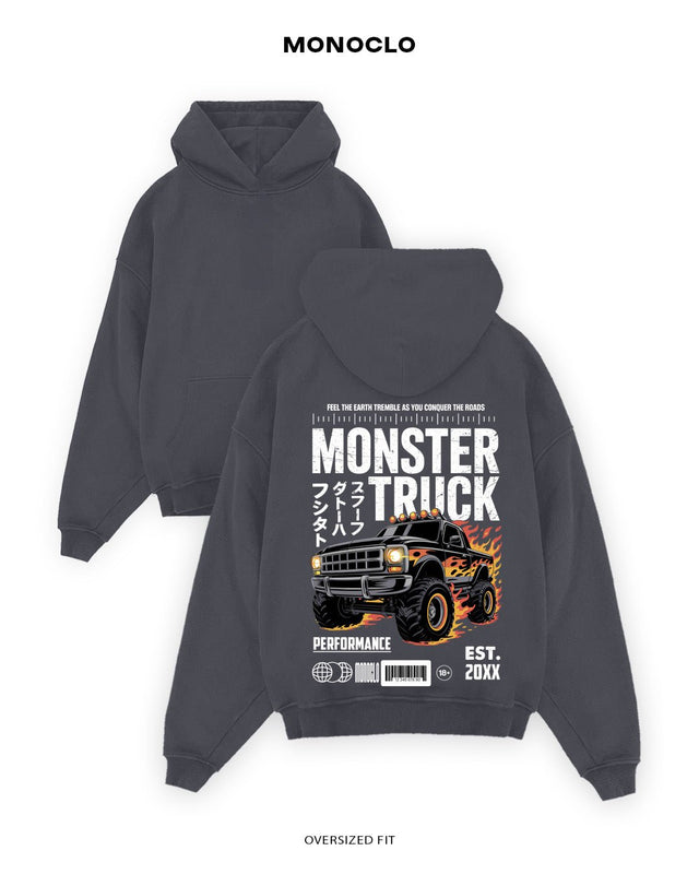 Худі Monoclo MONSTER TRUCK 🚙🔥 - shop_name Графітовий