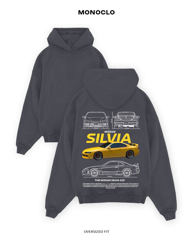 Худі Monoclo Nissan Silvia S15 Yellow - shop_name Графітовий
