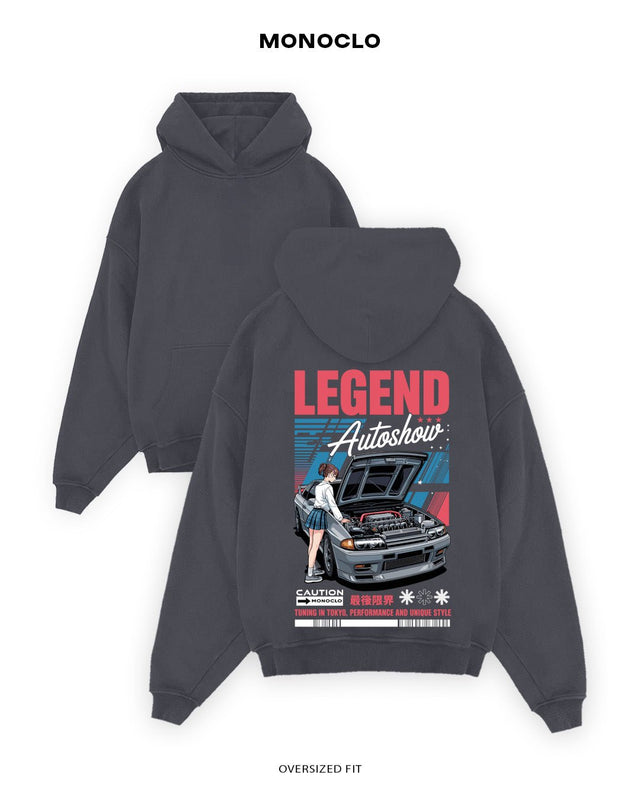 Худі Monoclo Nissan Skyline R32 – Legend Autoshow - shop_name Графітовий