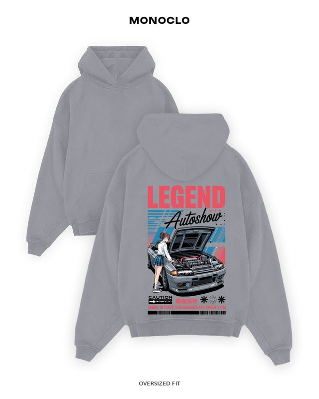 Худі Monoclo Nissan Skyline R32 – Legend Autoshow - shop_name Сірий