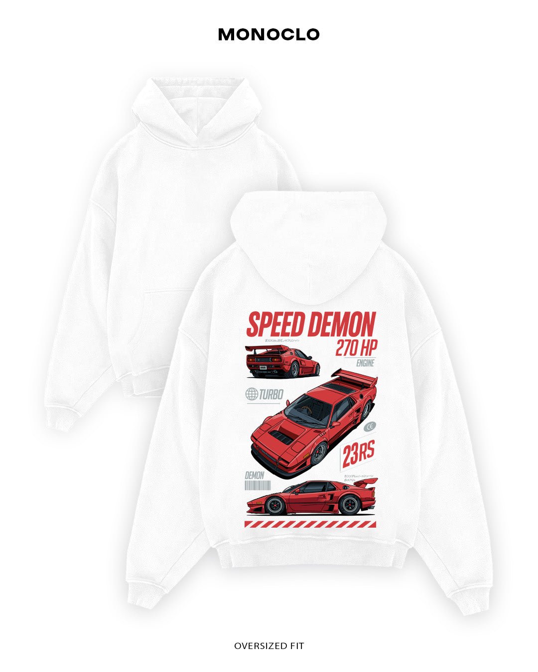 Худі Monoclo NSX 23RS - shop_name Білий