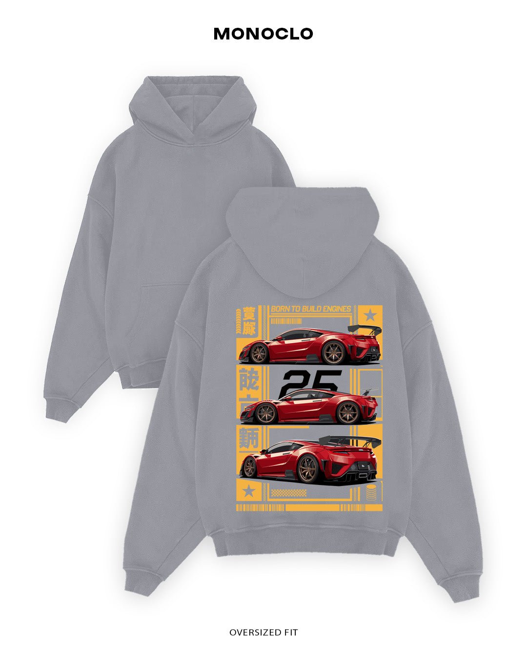 Худі Monoclo NSX 25th Edition - shop_name Сірий