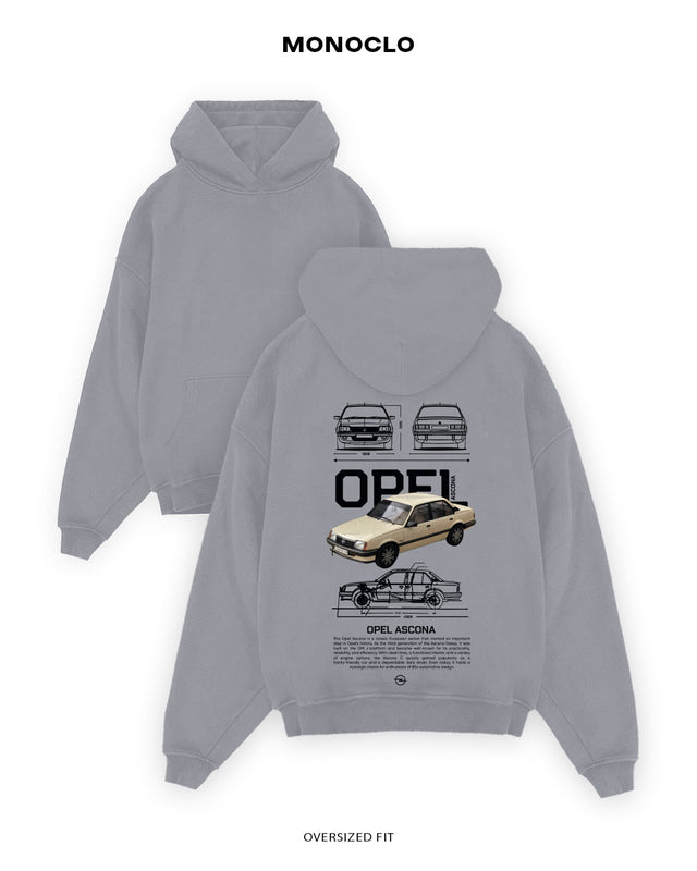 Худі Monoclo Opel Ascona - shop_name Сірий