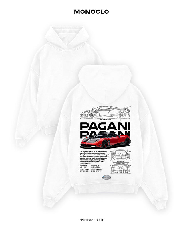 Худі Monoclo Pagani Huayra BC - shop_name Білий
