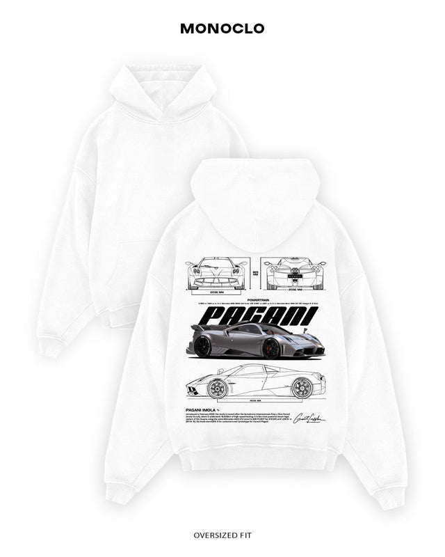Худі Monoclo Pagani Imola - shop_name Білий