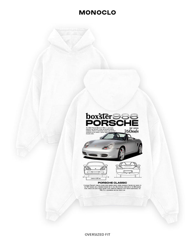 Худі Monoclo Porsche Boxster 986 - shop_name Білий