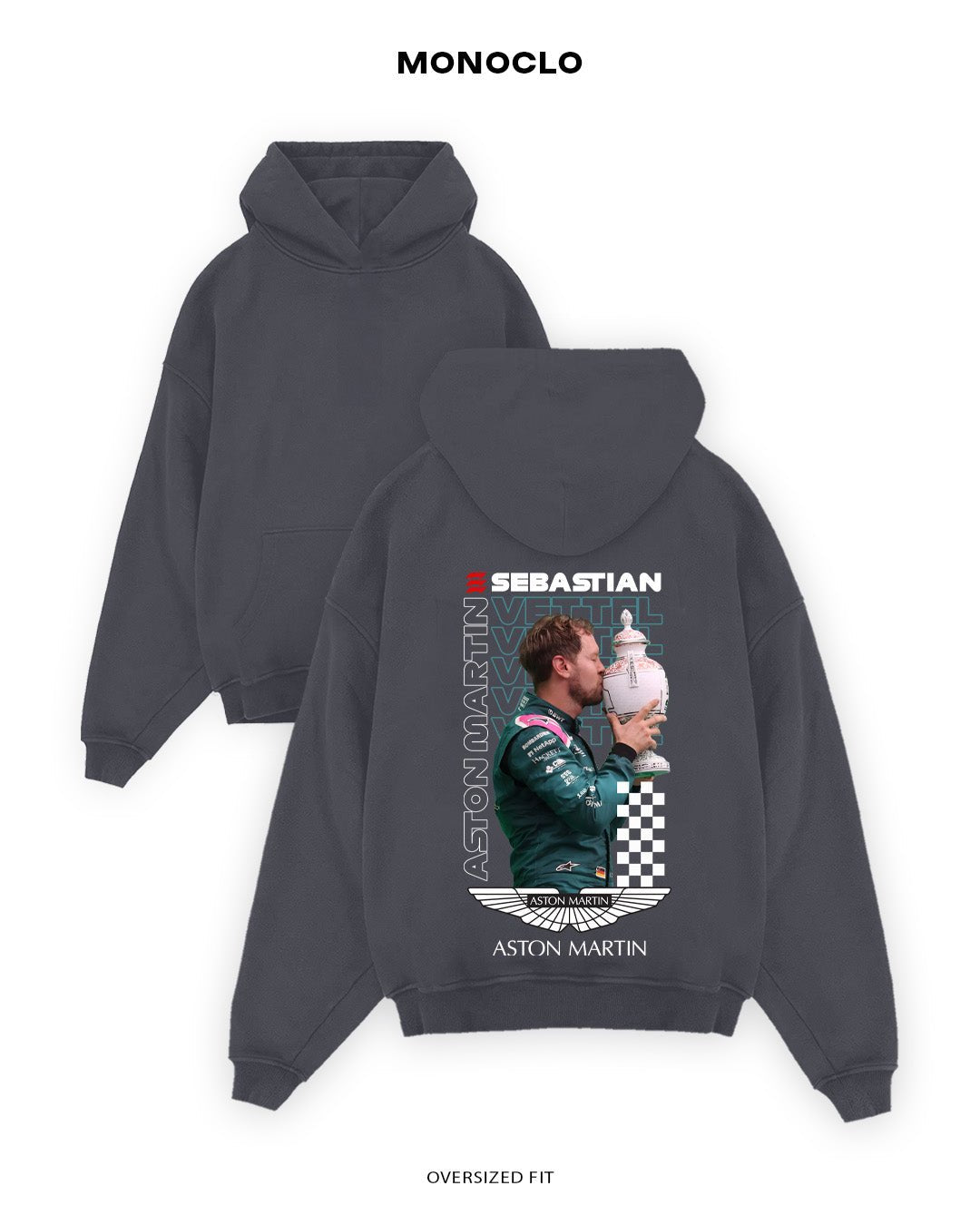 Худі Monoclo Sebastian Vettel Aston Martin - shop_name Графітовий