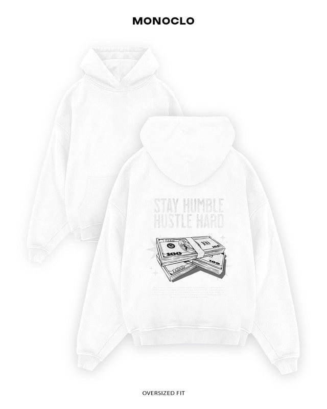 Худі Monoclo Stay Humble - shop_name Білий