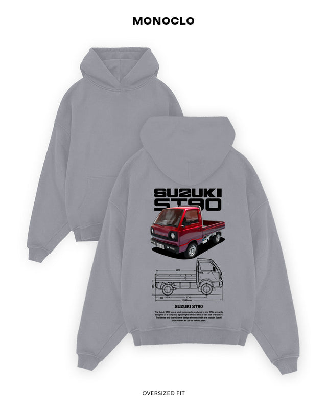 Худі Monoclo Suzuki ST90 - shop_name Сірий