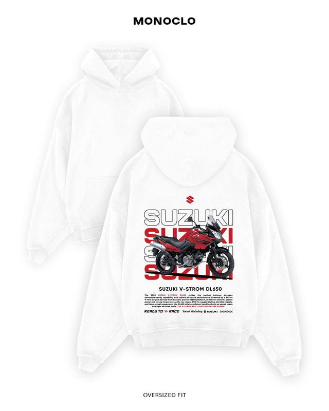 Худі Monoclo Suzuki V - Strom DL650 - shop_name Білий