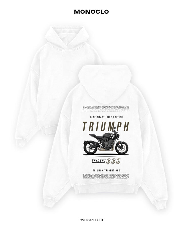 Худі Monoclo Triumph Trident 660 - shop_name Білий