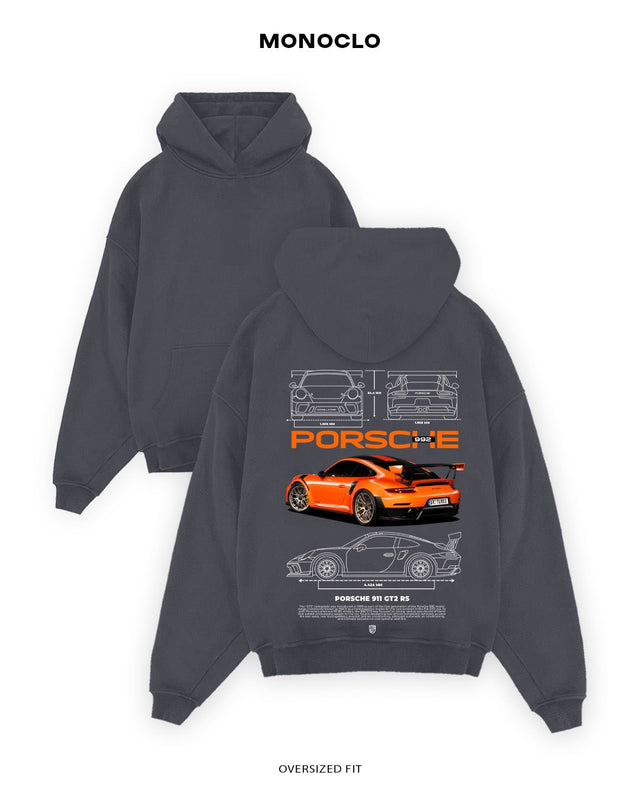 Худі Porsche 911 Tangerine - MONOCLO UA