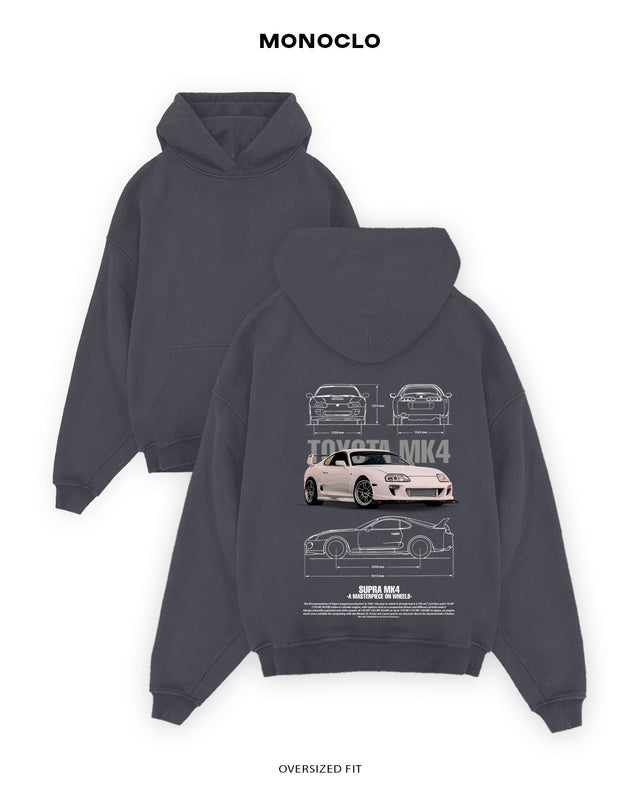 Худі Toyota Supra Blanco - MONOCLO UA