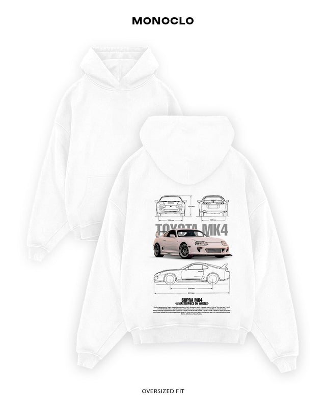 Худі Toyota Supra Blanco - MONOCLO UA
