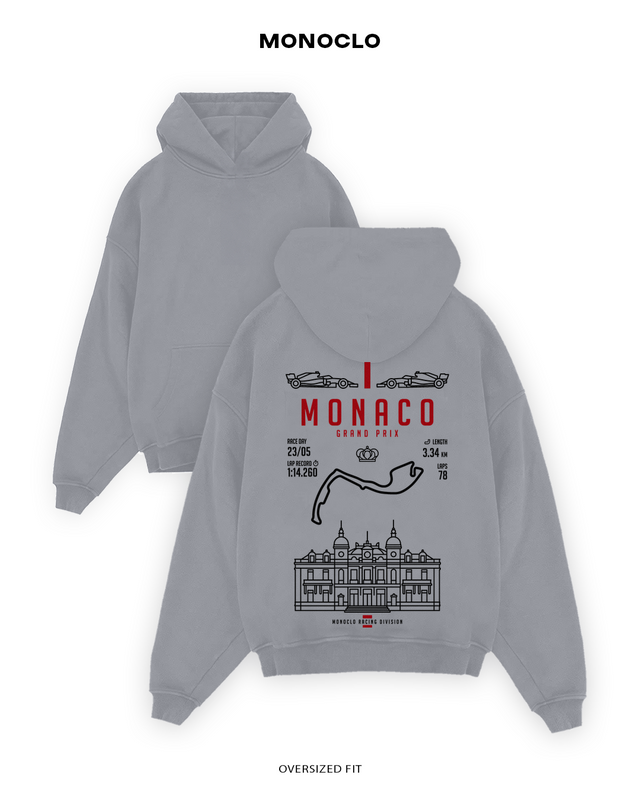 Худі Monoclo F1 Monaco Grand Prix #2 — Світло-сірий