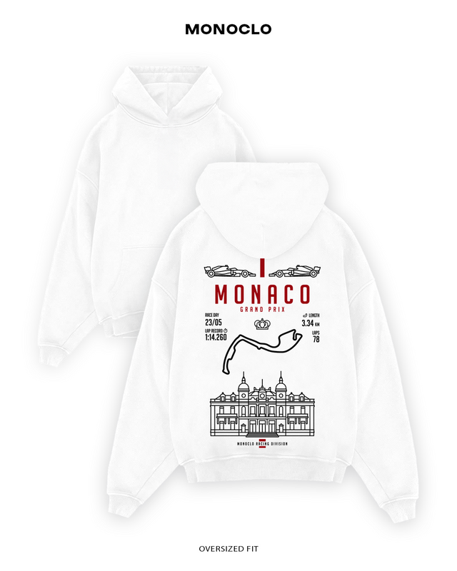 Худі Monoclo F1 Monaco Grand Prix #2 — Білий
