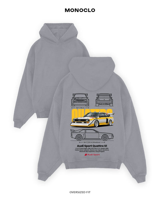 Худі Monoclo Audi Sport Quattro S1 – Сірий