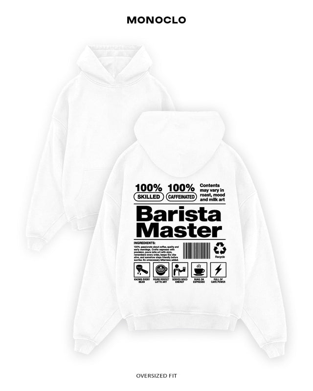 Худі Monoclo Barista Master – Білий