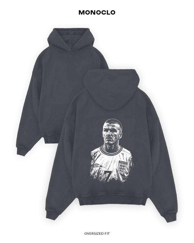 Худі Monoclo David Beckham #7 England Three Lions – Сірий
