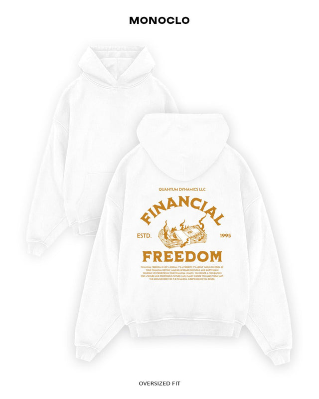 Худі Monoclo Financial Freedom – Білий