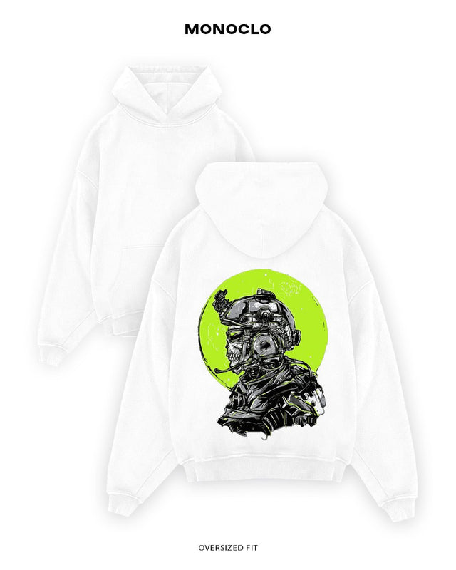 Худі Monoclo Military Neon Skull