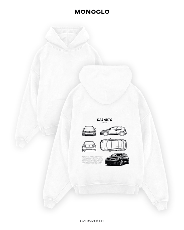 Худі Monoclo Volkswagen Golf GTI Das Auto – Білий