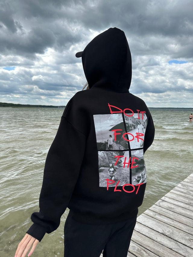 Худі зі своїм принтом оверсайз – S