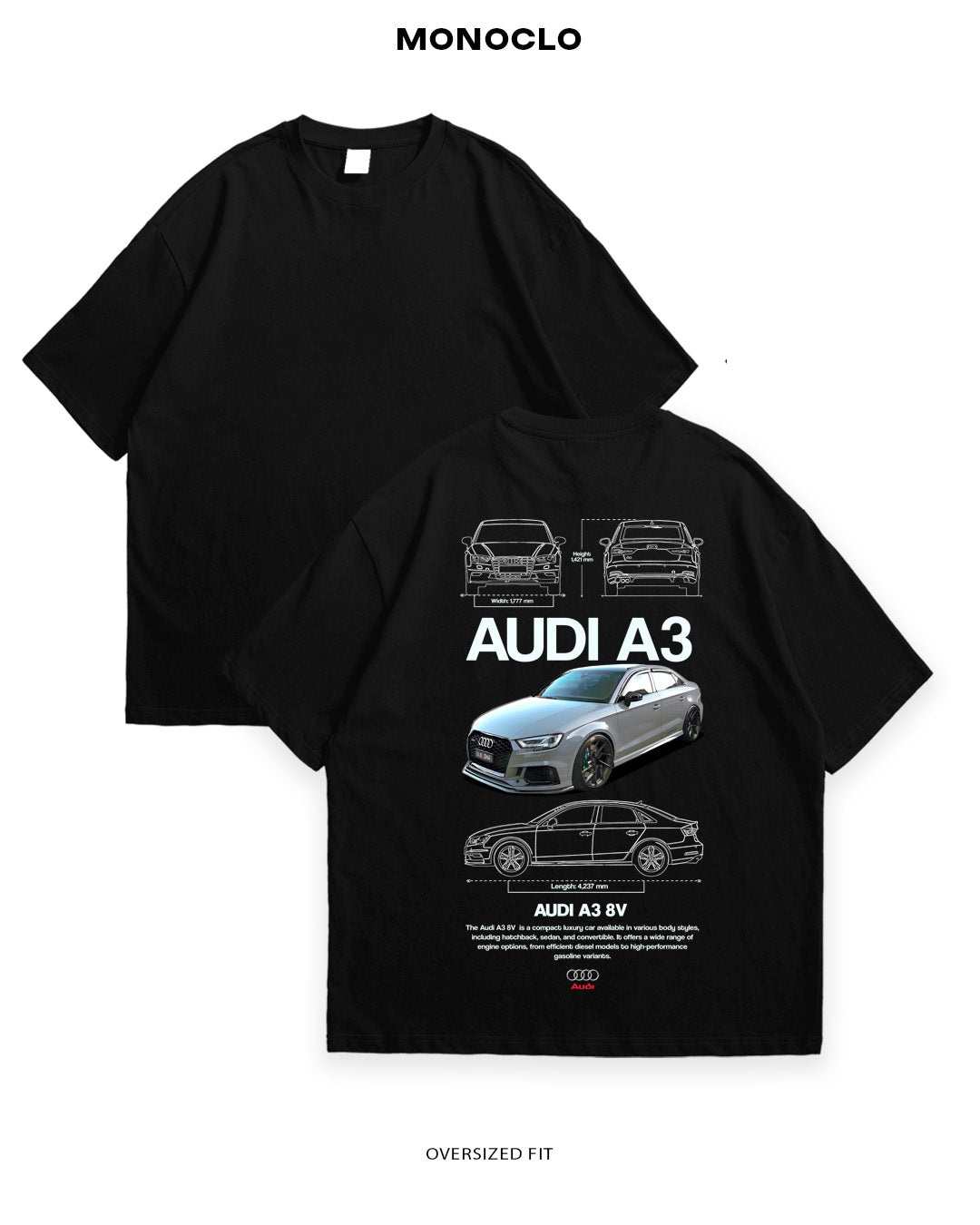 Футболка Monoclo Audi A3 8V